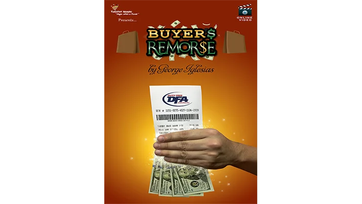 Buyer's Remorse (Gimmick+online instructions) Card Magic Tricks Illusions Close up Mentalism Fun Money Magia Street Magician Toy | Игрушки