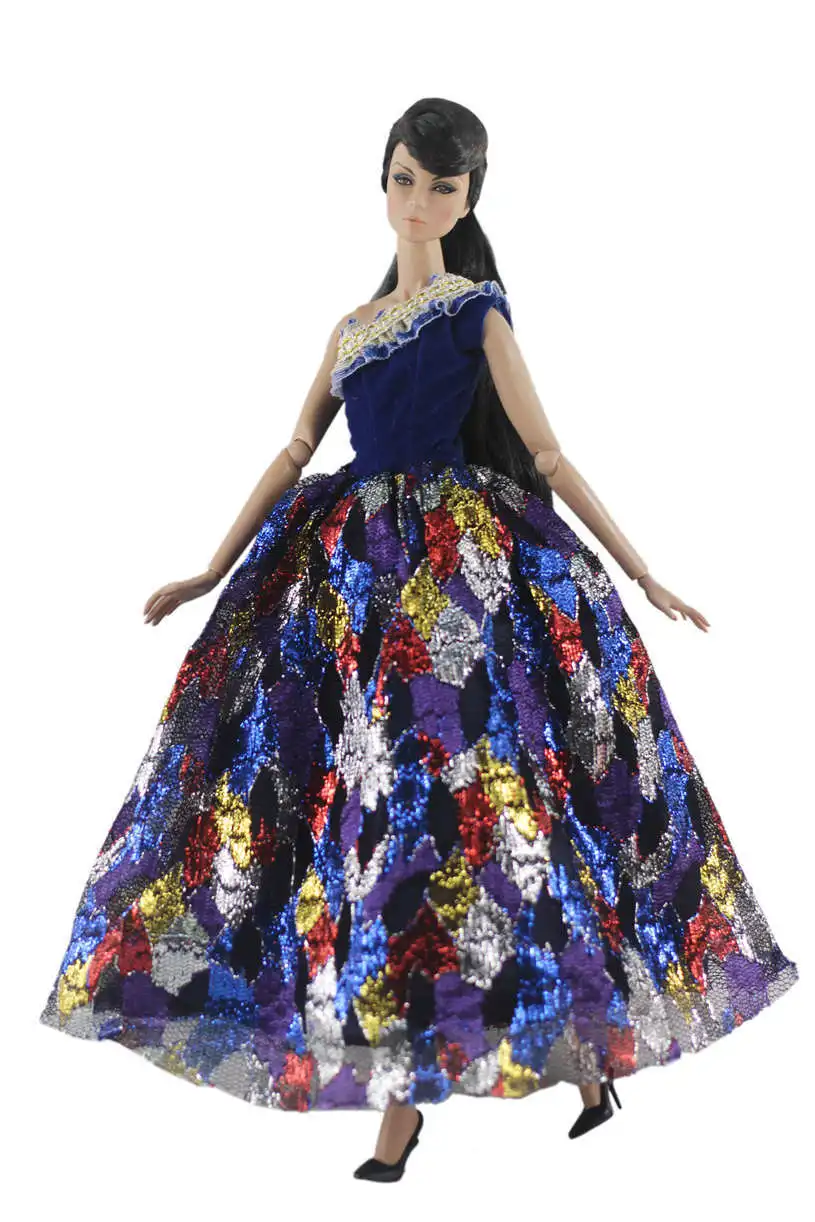 NK один комплект кукольная Модель платье наряд для вечеринки Современная