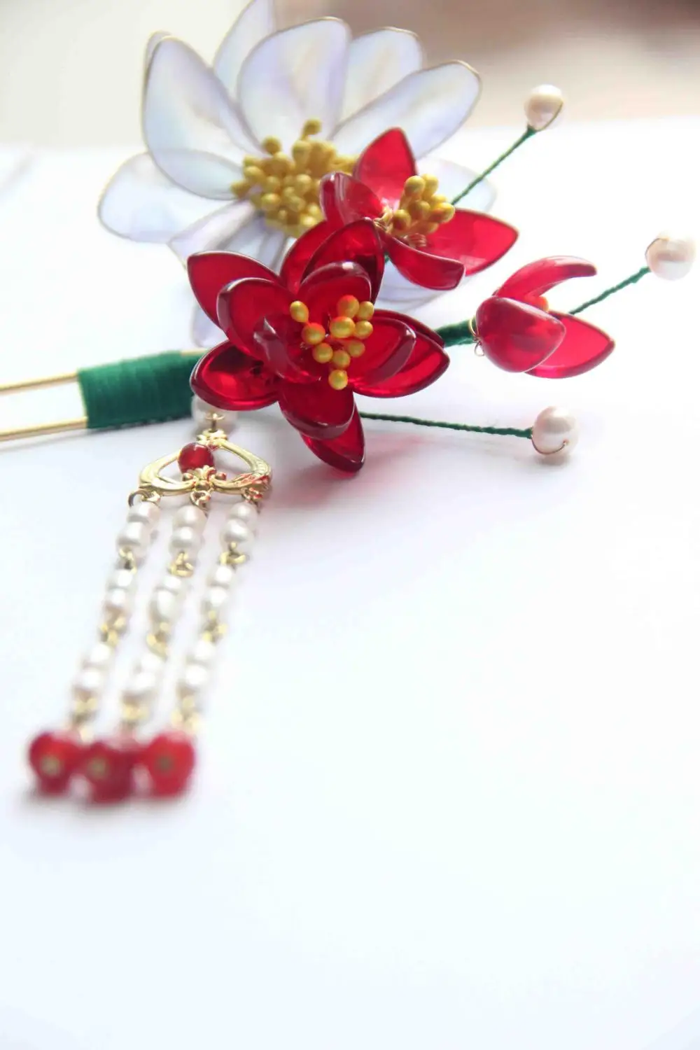 Изделия из стекла ручной работы лепестки Боб классический Костюм Платье волос