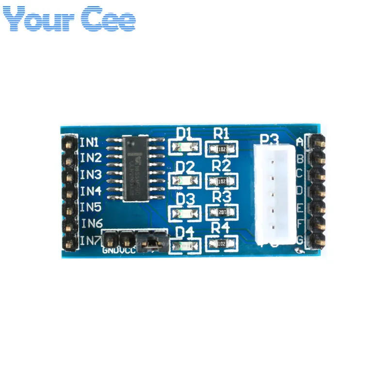 ULN2003 Драйвер шагового двигателя плата модуля для Arduino AVR SMD Bule Green Board|Интегральные