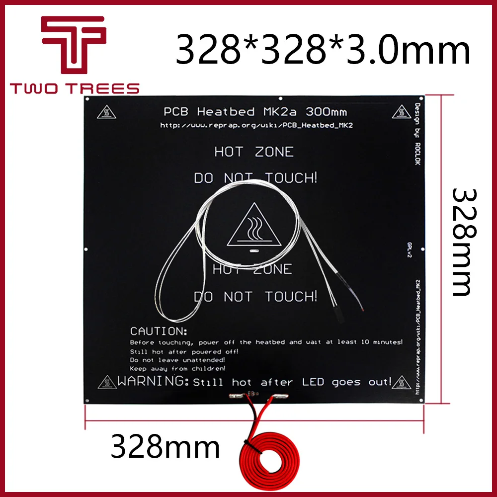 Новый MK2A 300*300*3 0 мм RepRap RAMPS 1 4 PCB алюминиевая Тепловая панель для Mendel 3D принтера MK2B