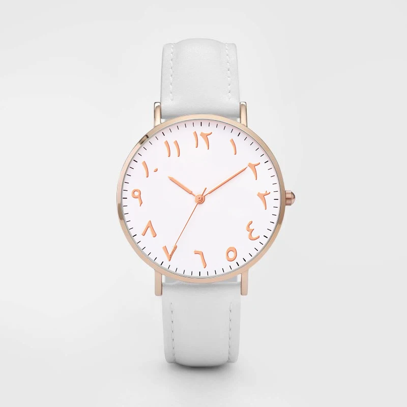 Роскошные брендовые мусульманские часы с арабскими цифрами женские модные