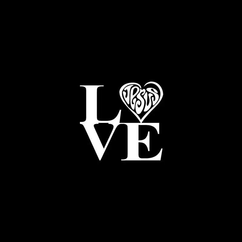 YJZT 12 7 см * в форме сердца Love иезуитов Автомобиль Мотоцикл Стикеры наклейки