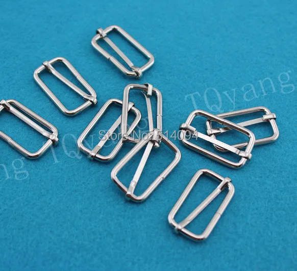 

2.5cm Ribbon slip buckle suspenders adjustment buckle Webbing Slider Tri Glide sewing materials 100pc /lot