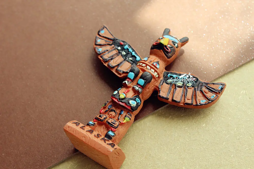 Totem Pole в Кетчикан Аляска США туристический сувенир 3D магнит на холодильник|3d fridge