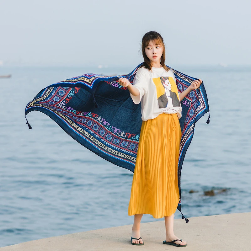 Новое поступление повседневный удобный большой высококачественный шарф пляжный