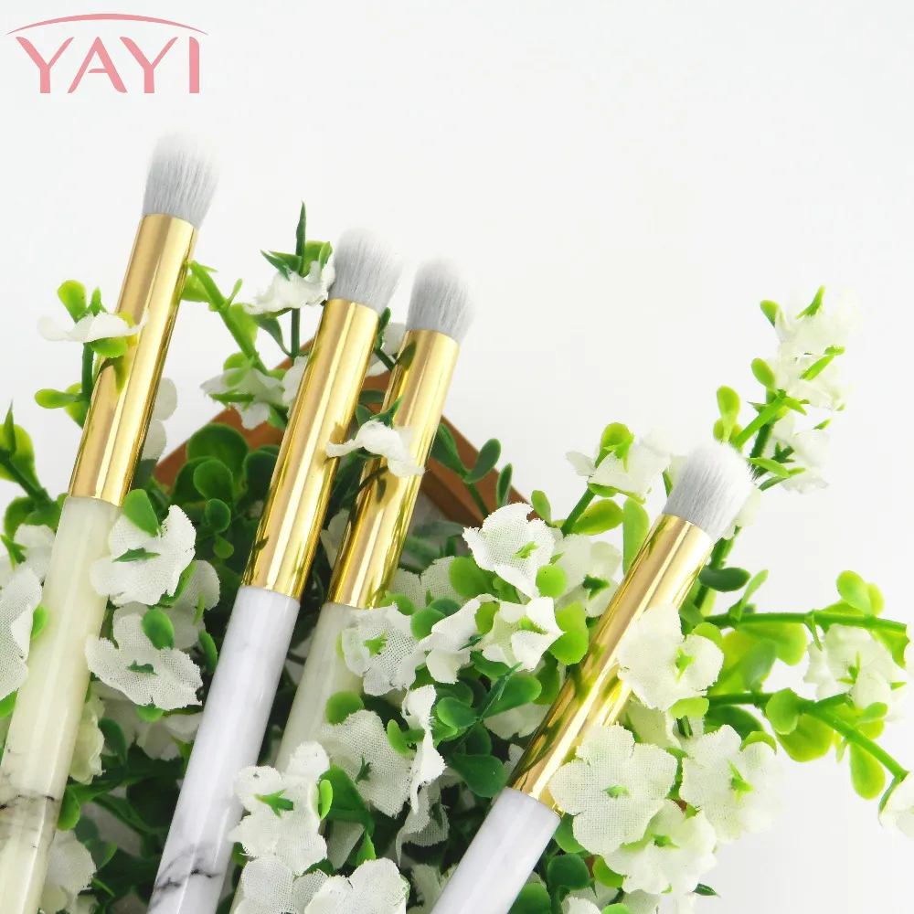 High Quality Marble Eyeshadow Brush 1 PC Nylon Hair 2 Colors Plastic Handle Eye Shadow Makeup Tool Cosemetic Tools | Красота и