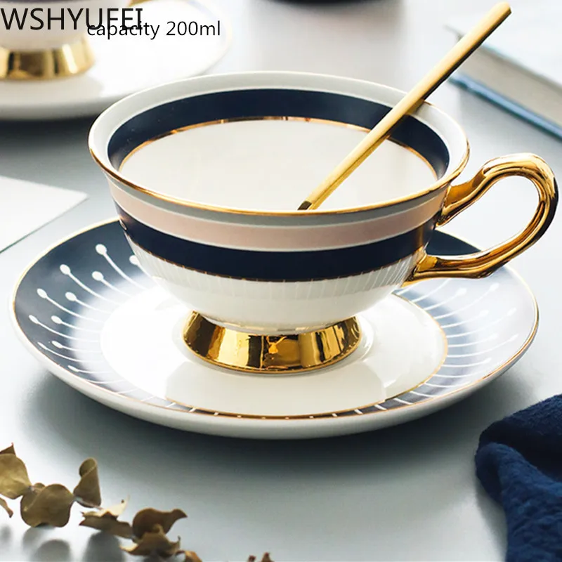 Элегантная английская Ins керамическая чашка кофейная послеобеденный чай