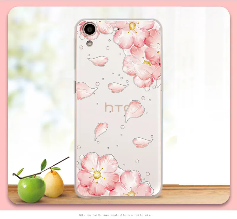 Милый чехол Fundas с животными для htc 628 Desire Dual Sim, мягкий ТПУ с цветами и 3D рельефным кружевом, чехол для htc 626 626w 626D 626G 626S