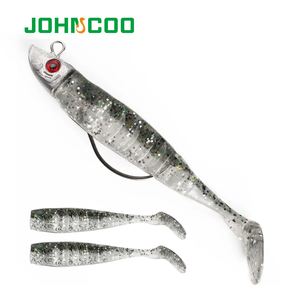 JOHNCOO джиггинг Мягкая приманка с одним крючком рыболовная 100 мм/15 4 г 120 мм/26
