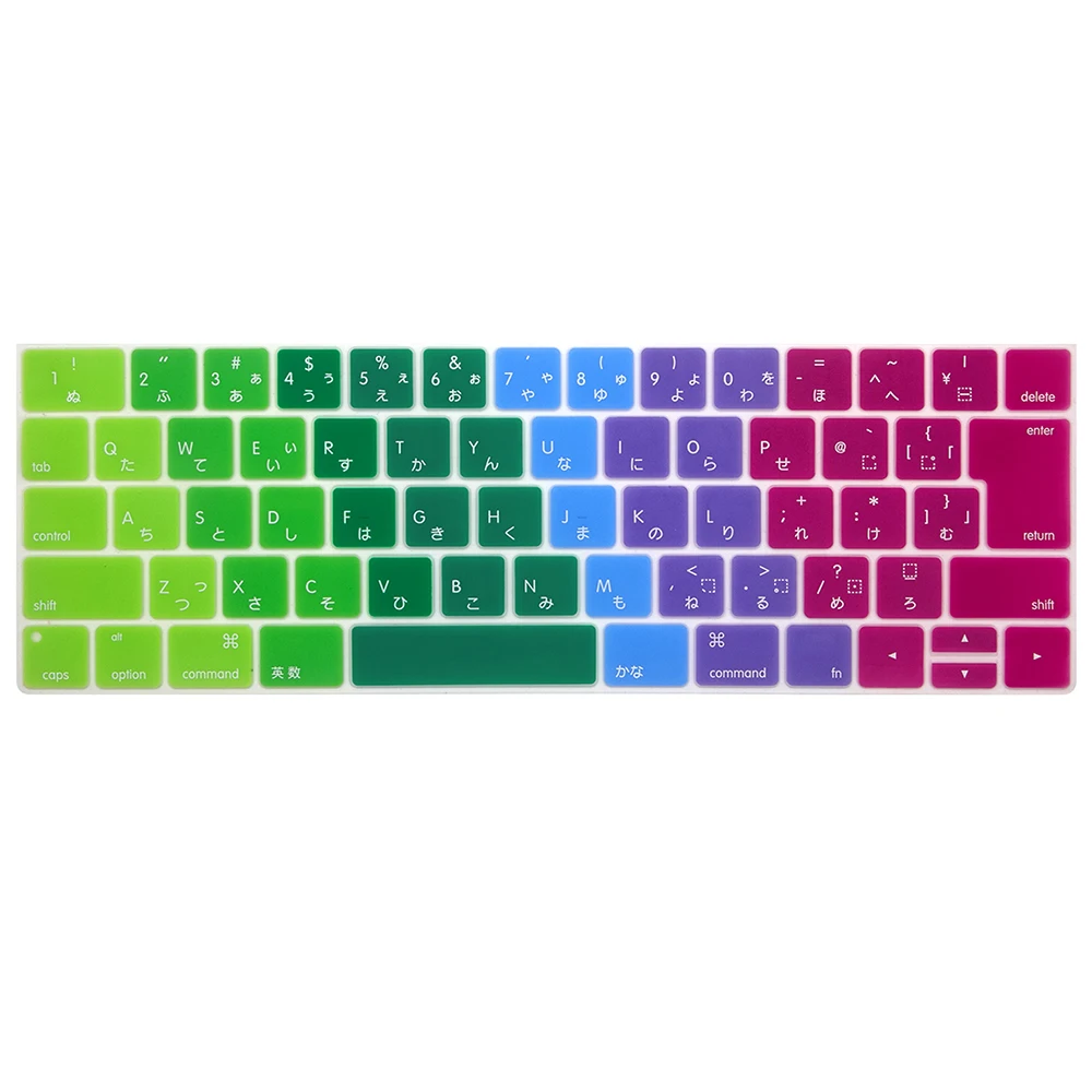 Японская версия клавиатура крышка в ноутбук клавиатура Чехлы для Mac book touch bar 13 15 дюймов Клавиатура для ноутбука Чехлы Чехол
