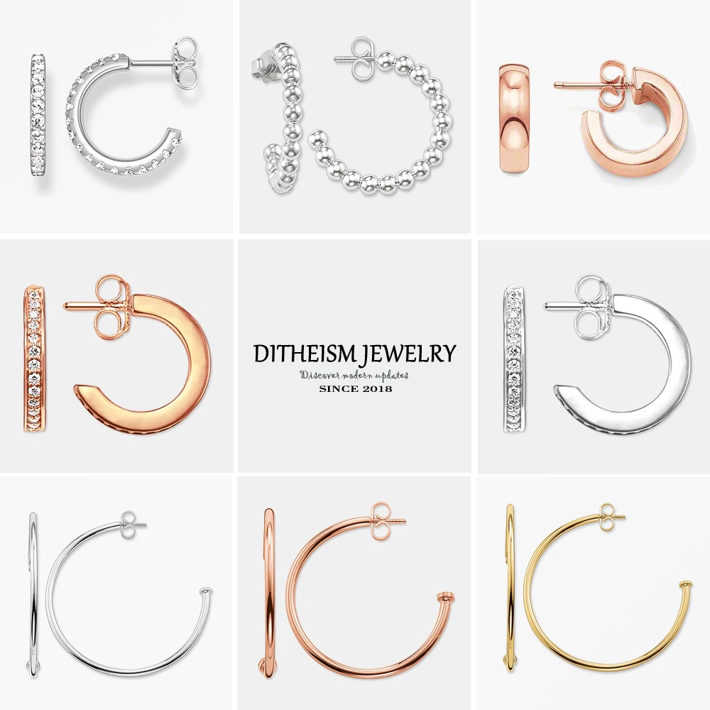 Круглые серьги кольца в горошек Классические круглые из серебра 2018 пробы