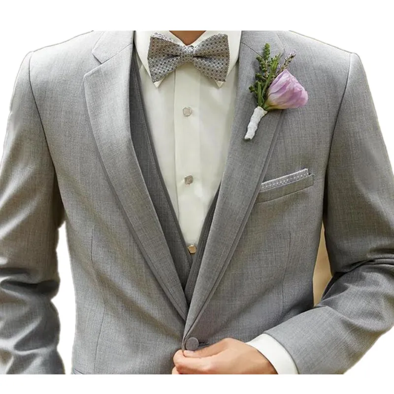 Классические костюмы темно серого цвета модные мужские смокинги для жениха