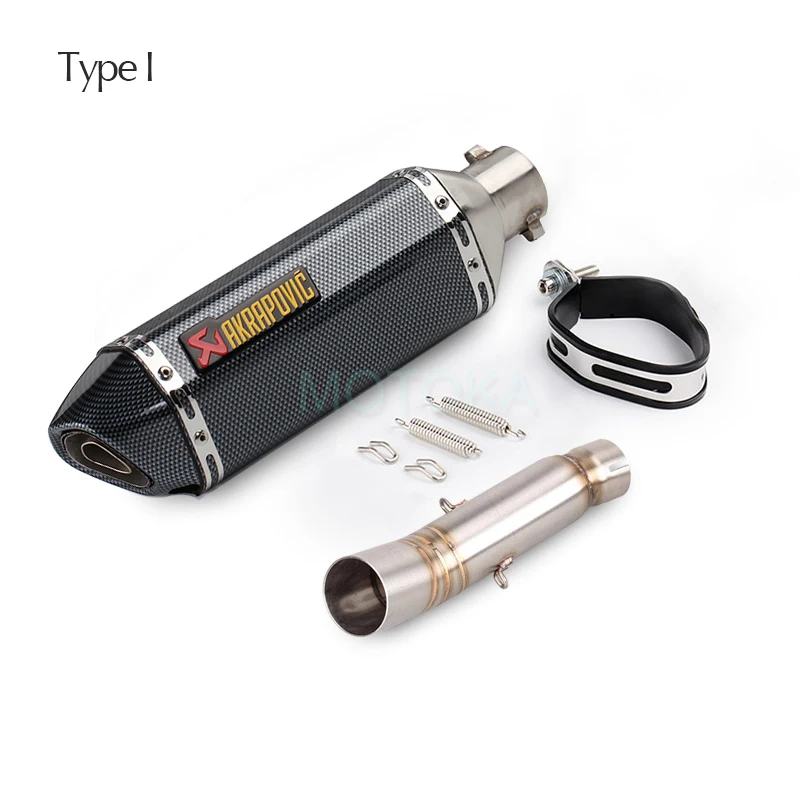Мотоцикл CBR500 CBR500R CB500X CB500F выхлопная труба akrapovic для Honda среднего звена трубы системы с универсальным 51 мм глушители