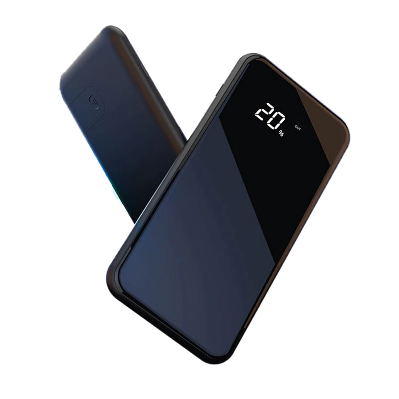 10000 мАч банк питания Qi Беспроводное зарядное устройство для iPhone X 8 Samsung двойной USB
