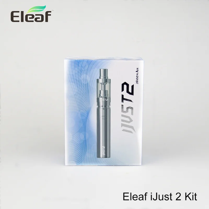 5 шт./лот Оригинал Eleaf Ijust 2 Starter Kit 5.5 мл 0.3ohm 2600 мАч Батареи емкость 30 Вт 80 я Просто