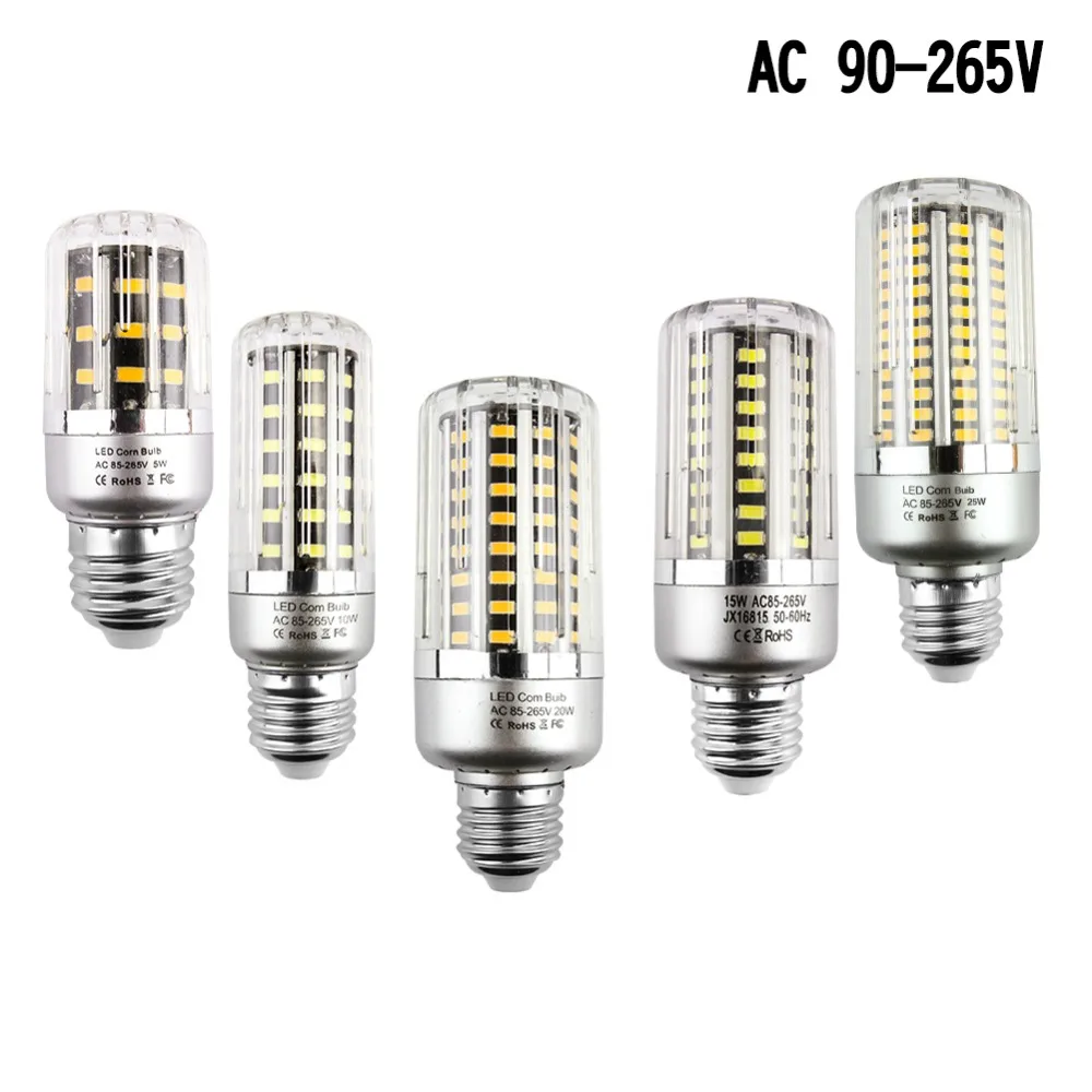 Светодиодная лампа кукуруза E14 SMD5736 220 В светодиодная домашнее украшение 32 56 72 88 130