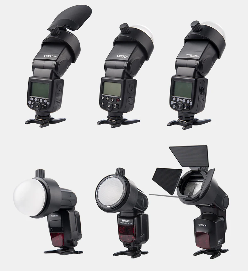 Godox S R1 с адаптером вспышки Speedlight для AK двери сарая Snoot Цветной фильтр отражатель