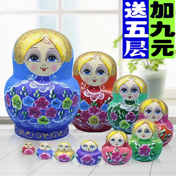 Русские куклы импортные настоящие 10 ручных нарисованная Орхидея градиентный