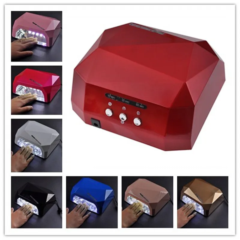 Лидер продаж! Красочный граффити 36 Вт светильник Сушилка для ногтей Алмазная