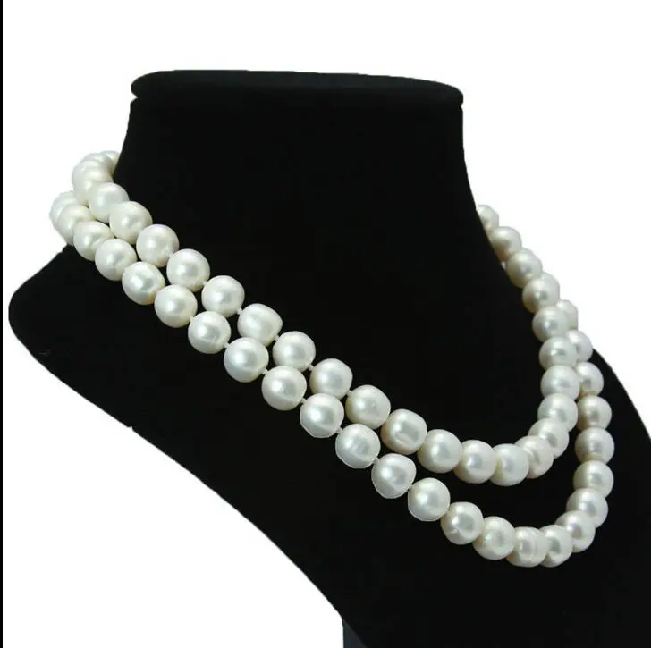 Women Gift word Love shipping AAA+ 10-11MM natural south seas Australian baroque white pearl necklace 35 inct a(5.18) | Украшения и