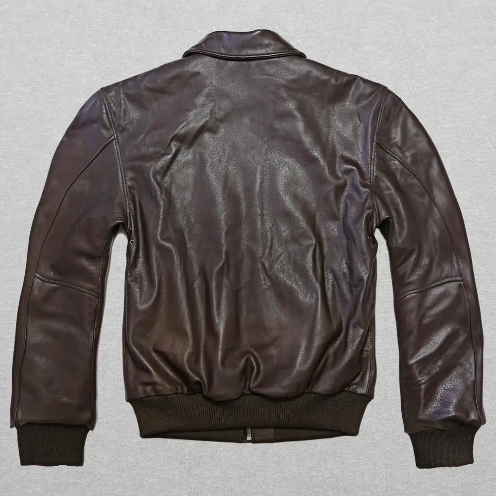 Мужская куртка из натуральной козьей кожи свободная повседневная большого