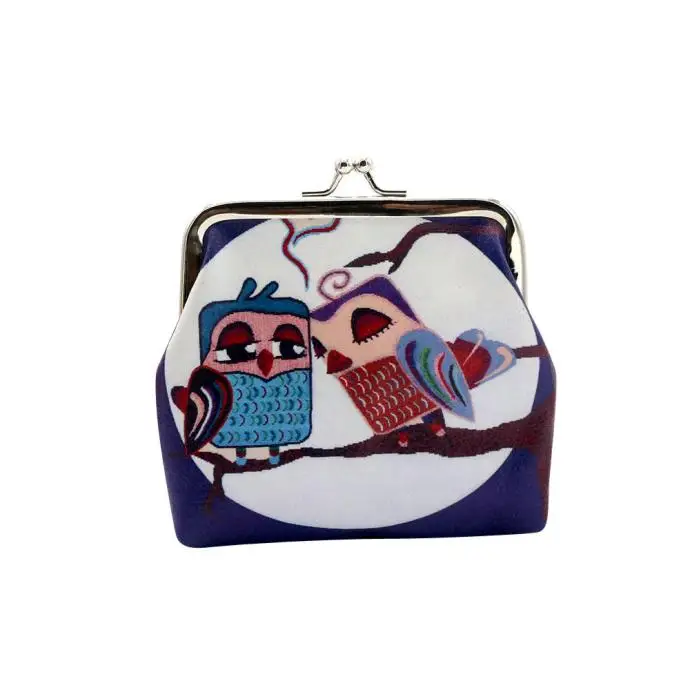 Женские бумажники Aelicy Owl Маленькая симпатичная мультяшная открытка Каваий
