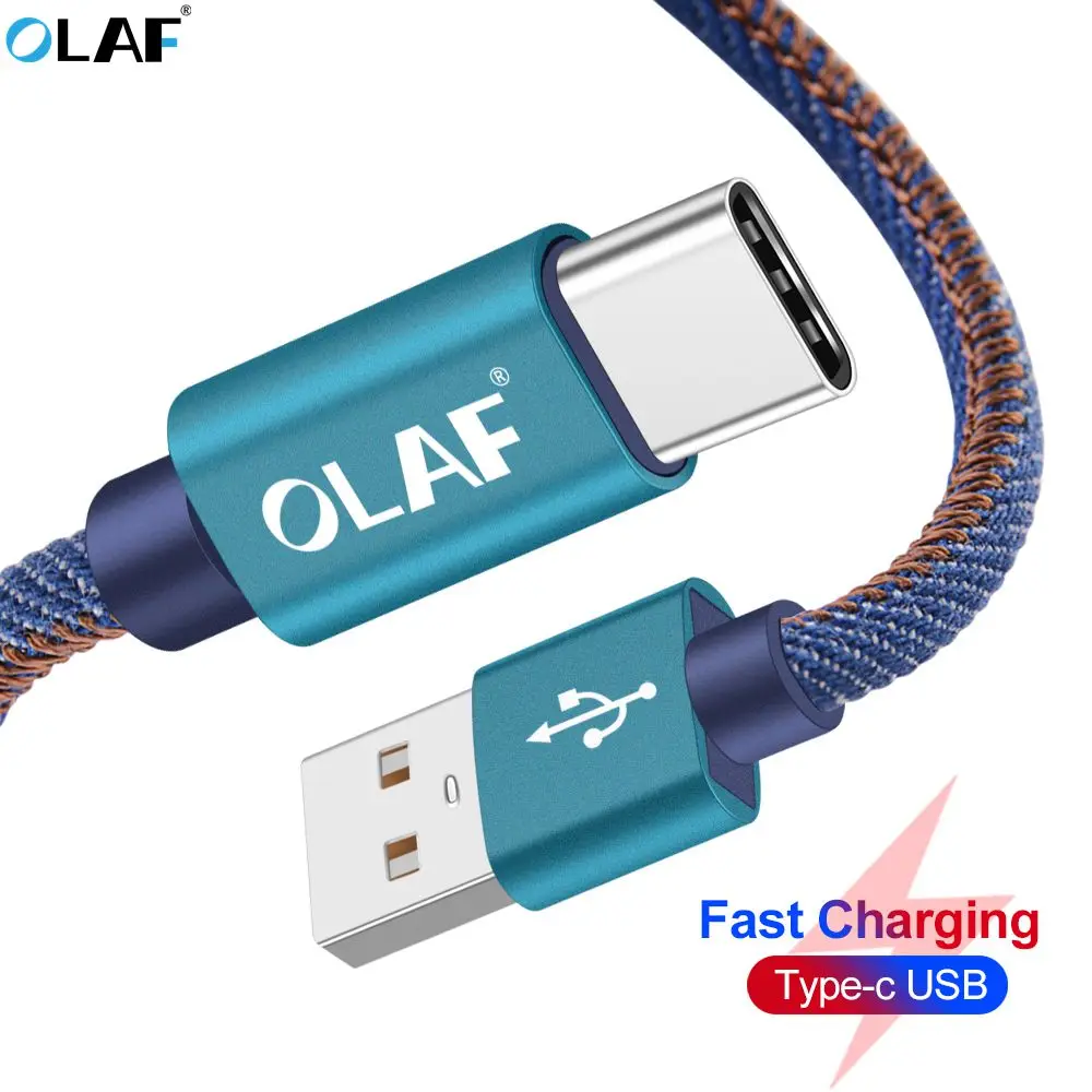 Кабель USB Type-C OLAF 1 м 2 кабель для быстрой зарядки и передачи данных Samsung Galaxy S8 Note 9