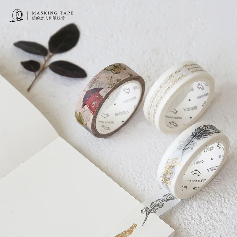 CardLover Винтаж Готический век лента Washi 15/30 мм * 7 м гидроизоляционной клей малярный
