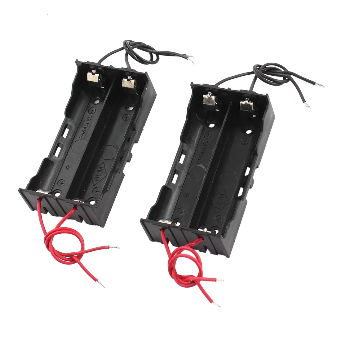Черный пластик 2 слота 2x3 7 V 18650 Держатель батареи контейнер x 2|18650 battery holder|battery