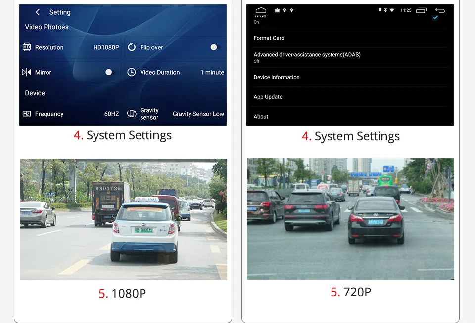Ownice V1 V2, автомобильная камера, видеорегистратор с ADAS Full 1080 P, видеорегистратор, умный Автомобильный видеорегистратор, радио, Android, фронтальная камера, велосипедная запись