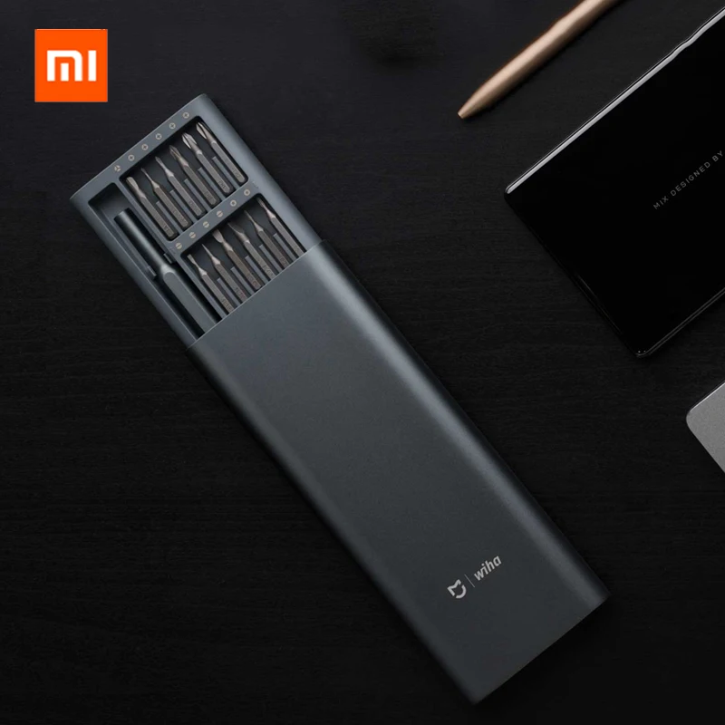 

Оригинальные прецизионные магнитные биты Xiaomi Mijia Wiha 24 в 1, алюминиевая коробка, отвертка, инструменты для ремонта умного дома