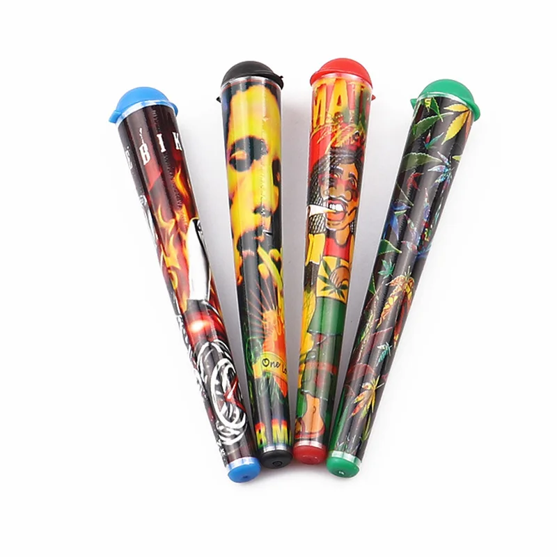 1 шт Palstic 120 мм контейнеры для сигарет doob tubes Stash Jar Joint Holder хранение бумаги сигаретный держатель для Рожков Pill Box водонепроницаемый, цвет случайный