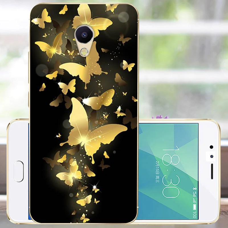 Мягкий чехол MONAEVA из ТПУ для Meizu M5S мини силикона с модным принтом бампер M 5S