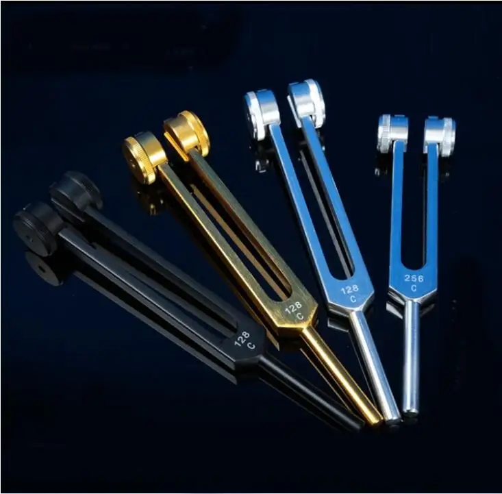 

Free shipping black color 128C Aluminum fork Ear fork nervous system testing tuning fork alloy frequency 128Hz