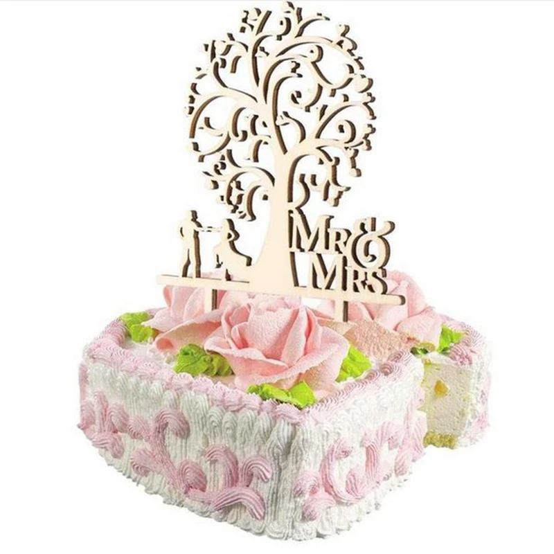 Горячая Распродажа 5 видов свадебных принадлежностей We Do Mr & Mrs деревянный Топпер