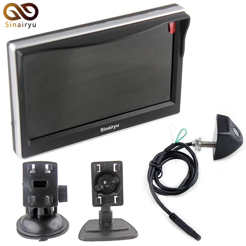 Sinairyu 5 дюймов HD 800*480 TFT ЖК дисплей Автомобильный монитор + Водонепроницаемый