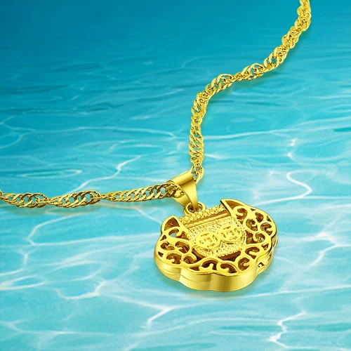 Новое Женское Ожерелье из золота 24k с изящными замками|necklaces gold|chain necklace pendantnecklace