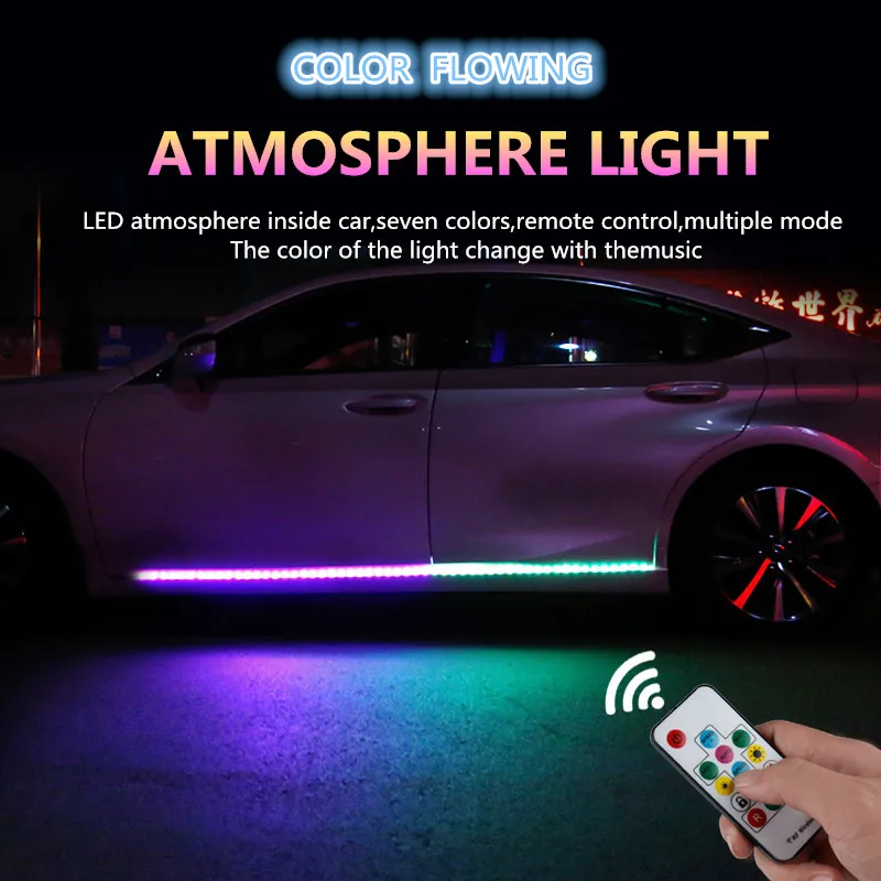 RGB Автомобильная гибкая светодиодная лента новый контроль Reomte декоративная
