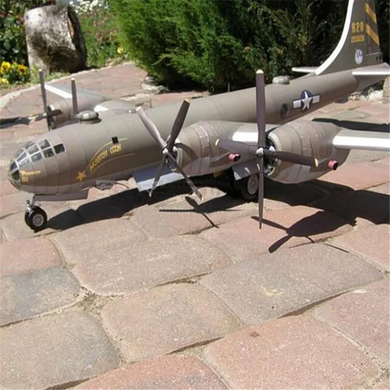 1:47 DIY 3D B29 Super fortress Plane Бумажная модель сборная ручная работа игра головоломка