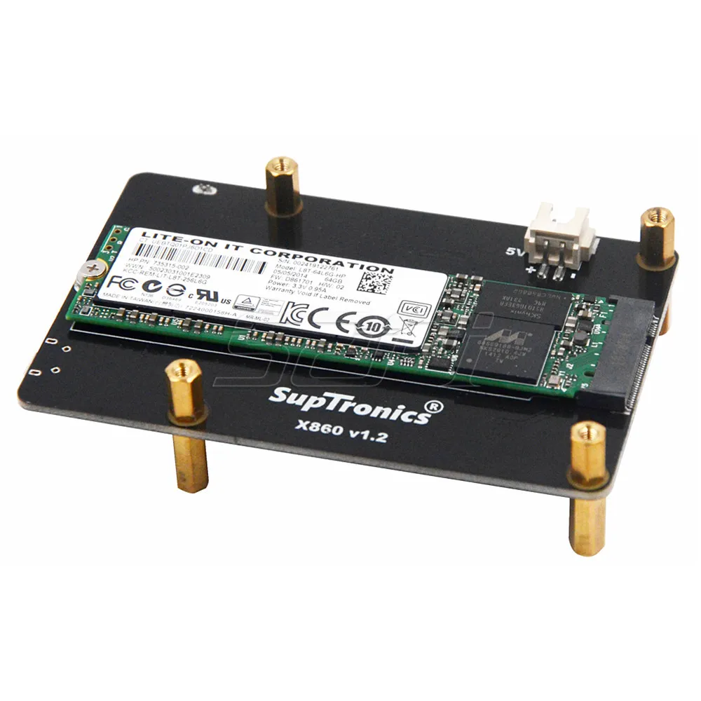 Плата расширения для хранения SSD 52Pi X860 M.2 NGFF SATA с USB 3 0 Raspberry Pi 1 Model B +/2/3 (B PLUS)