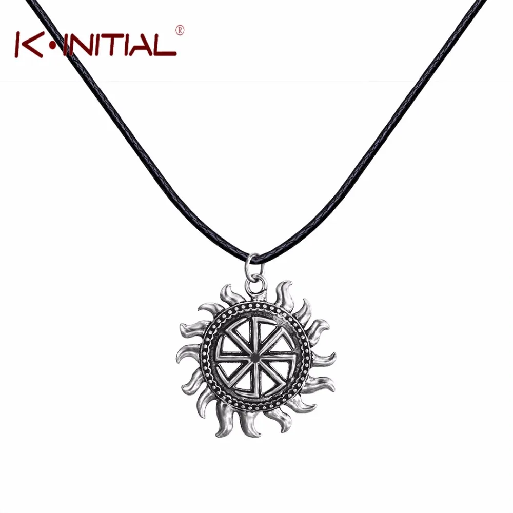 Kinitial 1 шт. серебряные славянские Коловрат Подвески Ожерелья для мужчин Защита от