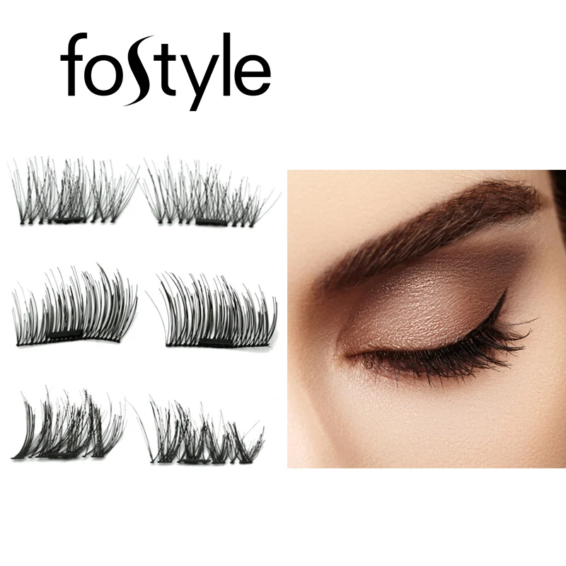 Один магнит фальшивые ресницы полосы натуральных ресниц бровей Расширения