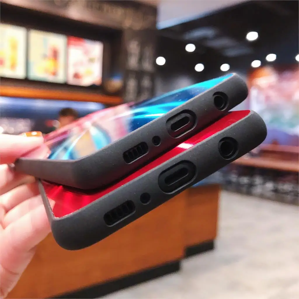 3D лазер CD блестящий чехол в градиентном для samsung Galaxy A10 A20 A30 A50 A60 A70 M10 A9 A7 2018 J4 J6 S10 S9 S8