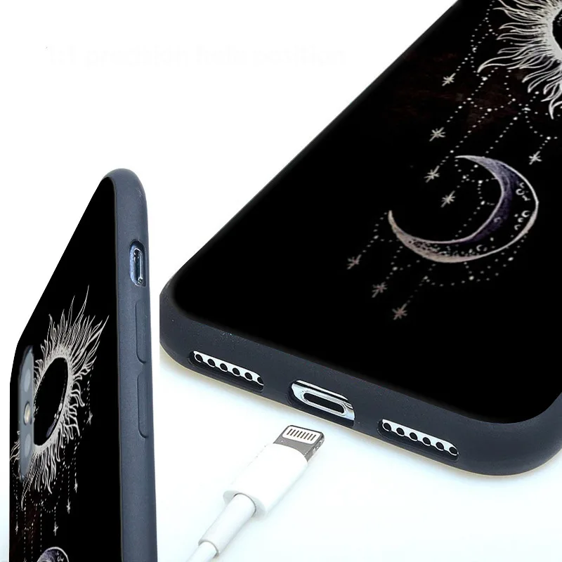 Чехол с забавным космосом Tumblr для iPhone 8 X чехол астронавтом луной мягкий