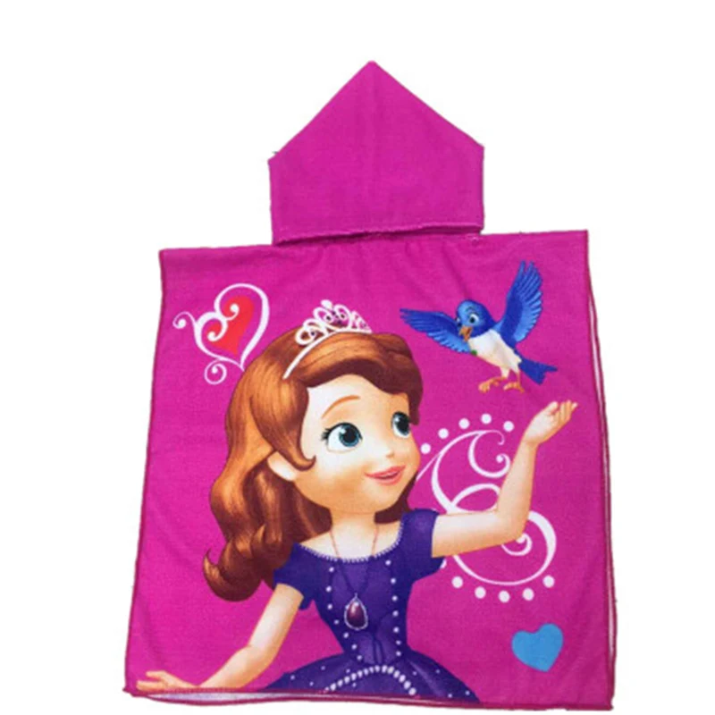 

Disney McQueen Cars bath towel bathrobe cartoon Mickey Minnie spiderman Frozen bath towel child soft absorbent cloak beach towel
