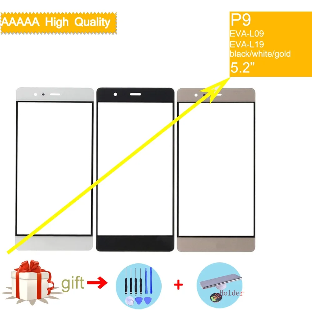 Передняя панель P9 для Huawei Ascend EVA L09 передняя стеклянная сенсорный экран линза