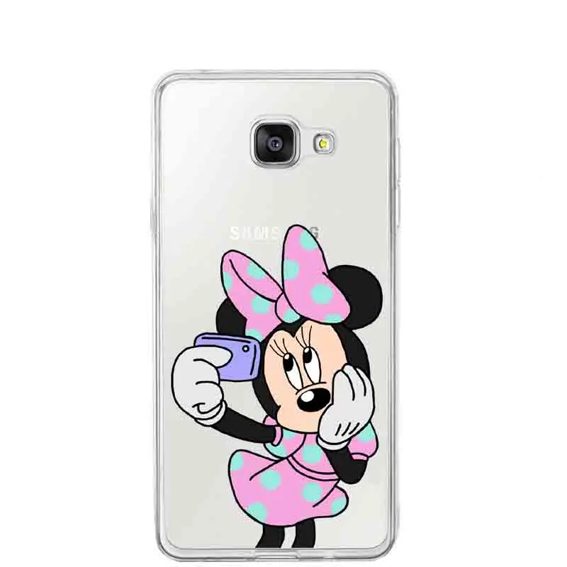 Забавный чехол с эмоджи для samsung A3 A5 A7 J1 J5 J7 2016 нижнее белье девочек рисунком Минни