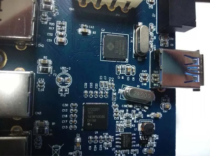 

5 Ports USB3.0 + 19pin USB 3.0 Header 4Pin Power PCI Express Card 7 USB3.0 5Gbps