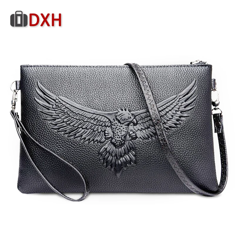 Сумки для мужчин 2019 Модные мужские длинные клатчи через плечо Pu на молнии твердые